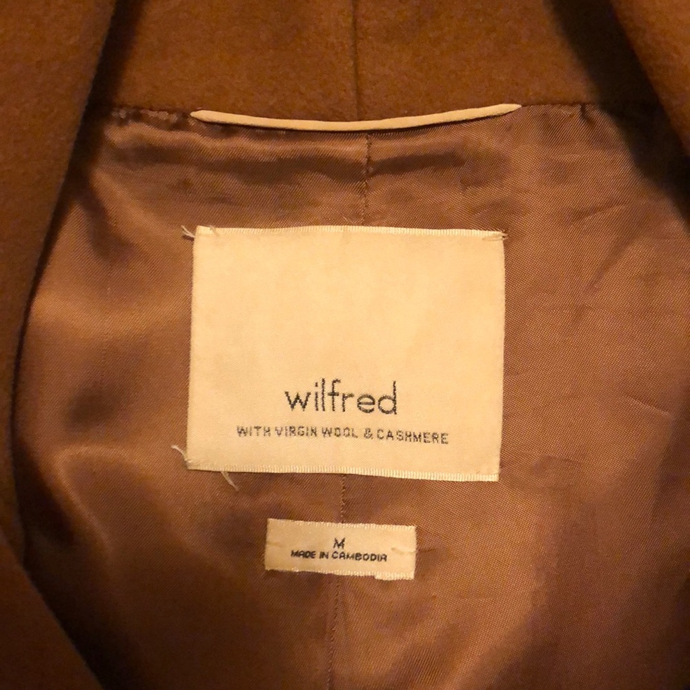 Aritzia Wilfred Cocoon Coat M